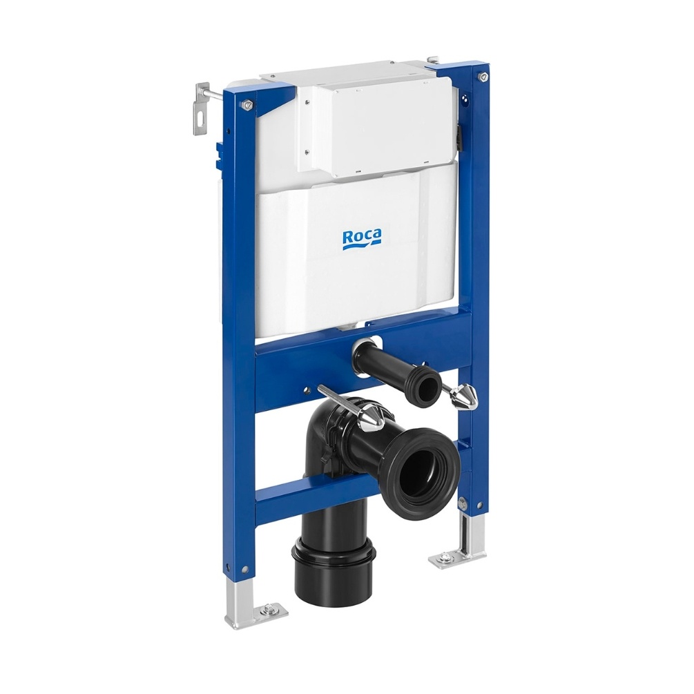 Product cut out image of the Roca Duplo 820mm Under Window Wall Hung WC Frame with Dual Flush Cistern